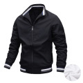 Winter Fleece-Lined Wholesale Men′s Casual Sport Blank Thick Outdoor Casual Jacket with Zipper Fleece